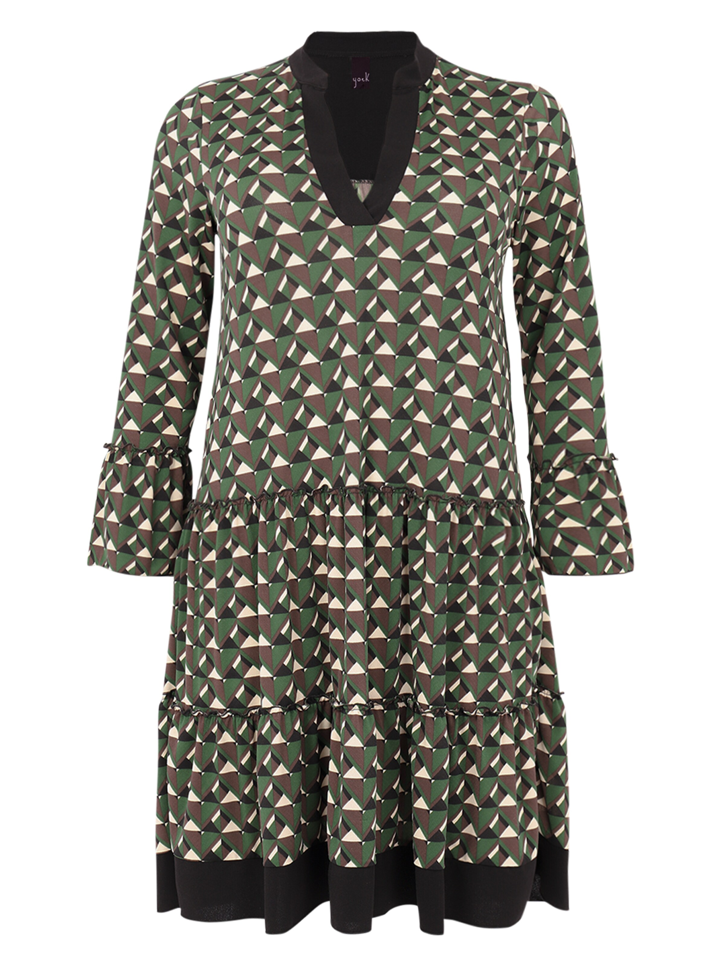 Robe-chemise YOEK en vert : devant