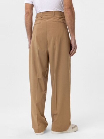 Antioch Loose fit Trousers with creases 'Claudio' in Beige
