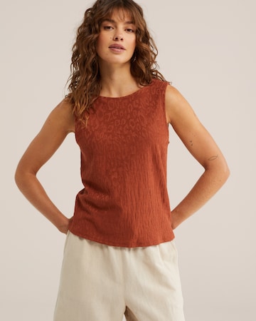Haut WE Fashion en marron : devant