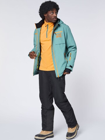 CHIEMSEE Fleece Jacket ' mit großem PlusMinus Print ' in Orange