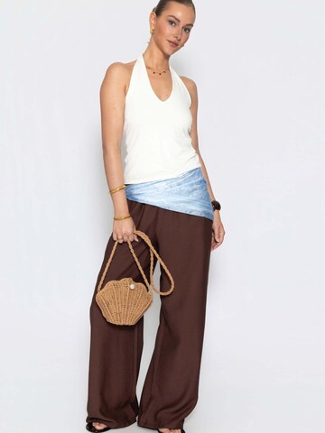 SASSYCLASSY Wide leg Trousers in Brown
