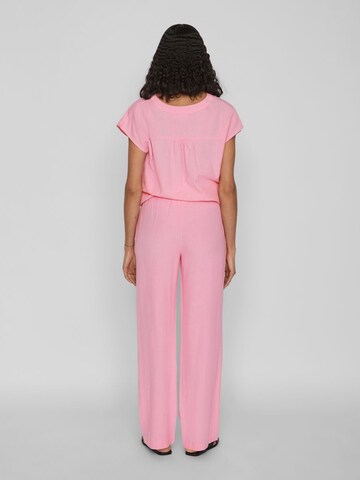 VILA Regular Pants 'Prisilla' in Pink