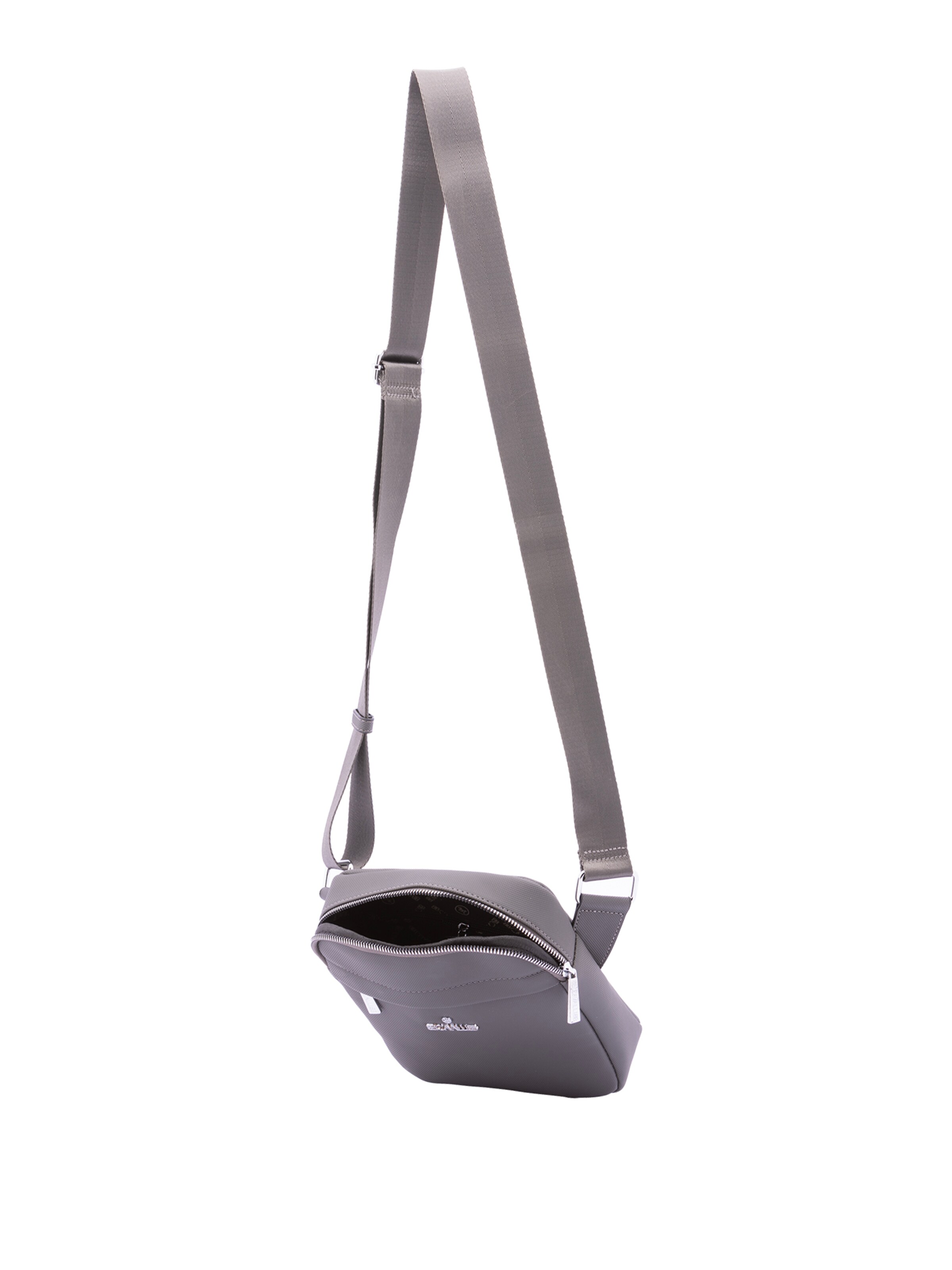 Borsa a tracolla 'Borsa a Tracolla B Cavalli Poliestere Zip Nera 19x21x6 cm' di B. Cavalli in grigio