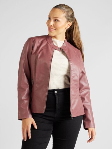 ONLY Carmakoma Between-Season Jacket 'NEW MELISA' in Pink: front