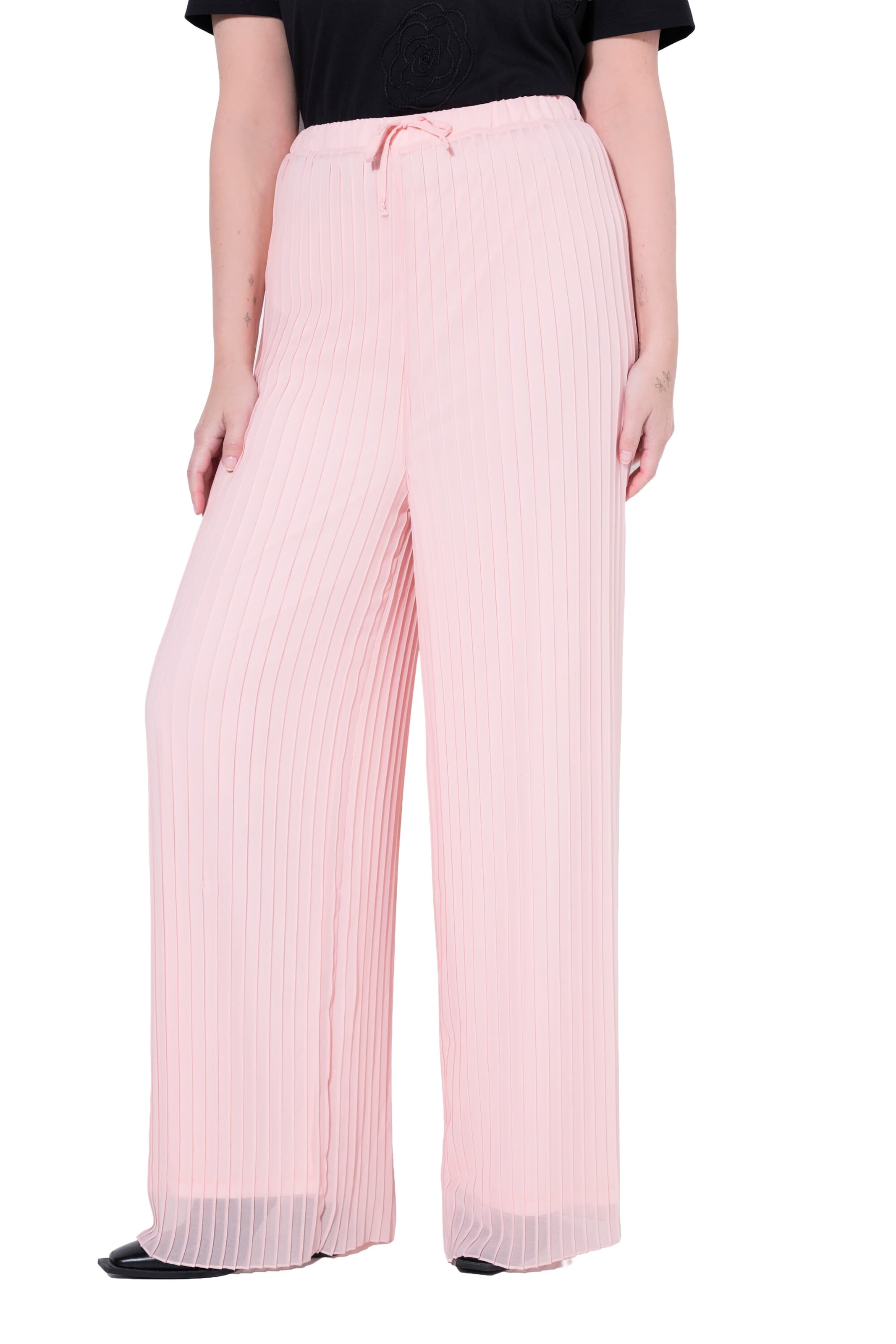 MIAMODA Regular Trousers in Pink: front