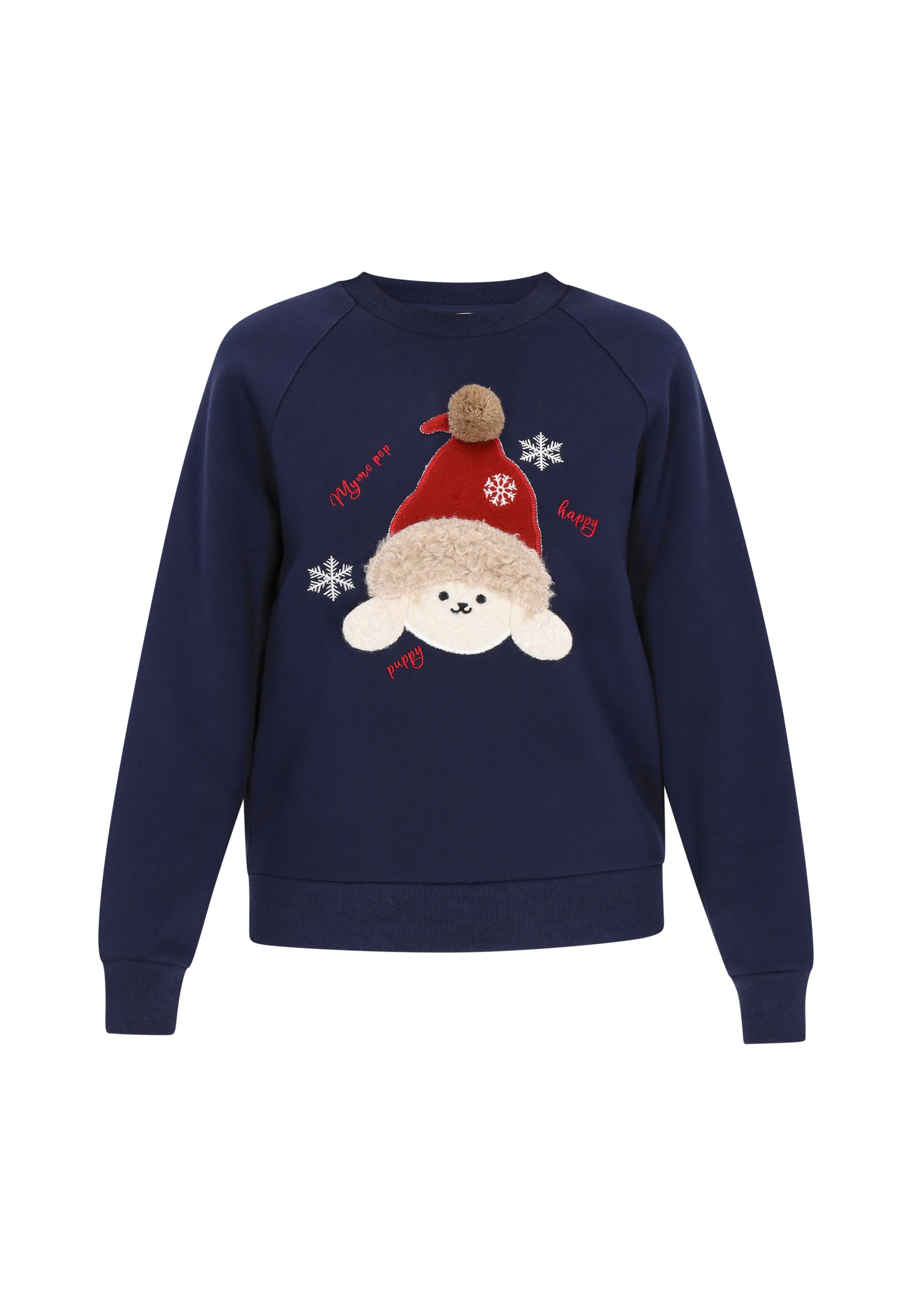 MYMO Sweatshirt 'Pop' in Blauw: voorkant