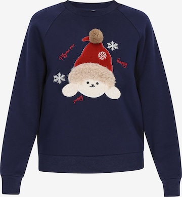 Sweat-shirt 'Pop' MYMO en bleu : devant