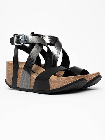 Bayton - Sandalias con hebilla 'PAMPELUNE' en negro