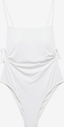 MANGO TEEN Swimsuit 'nieve' in White: front