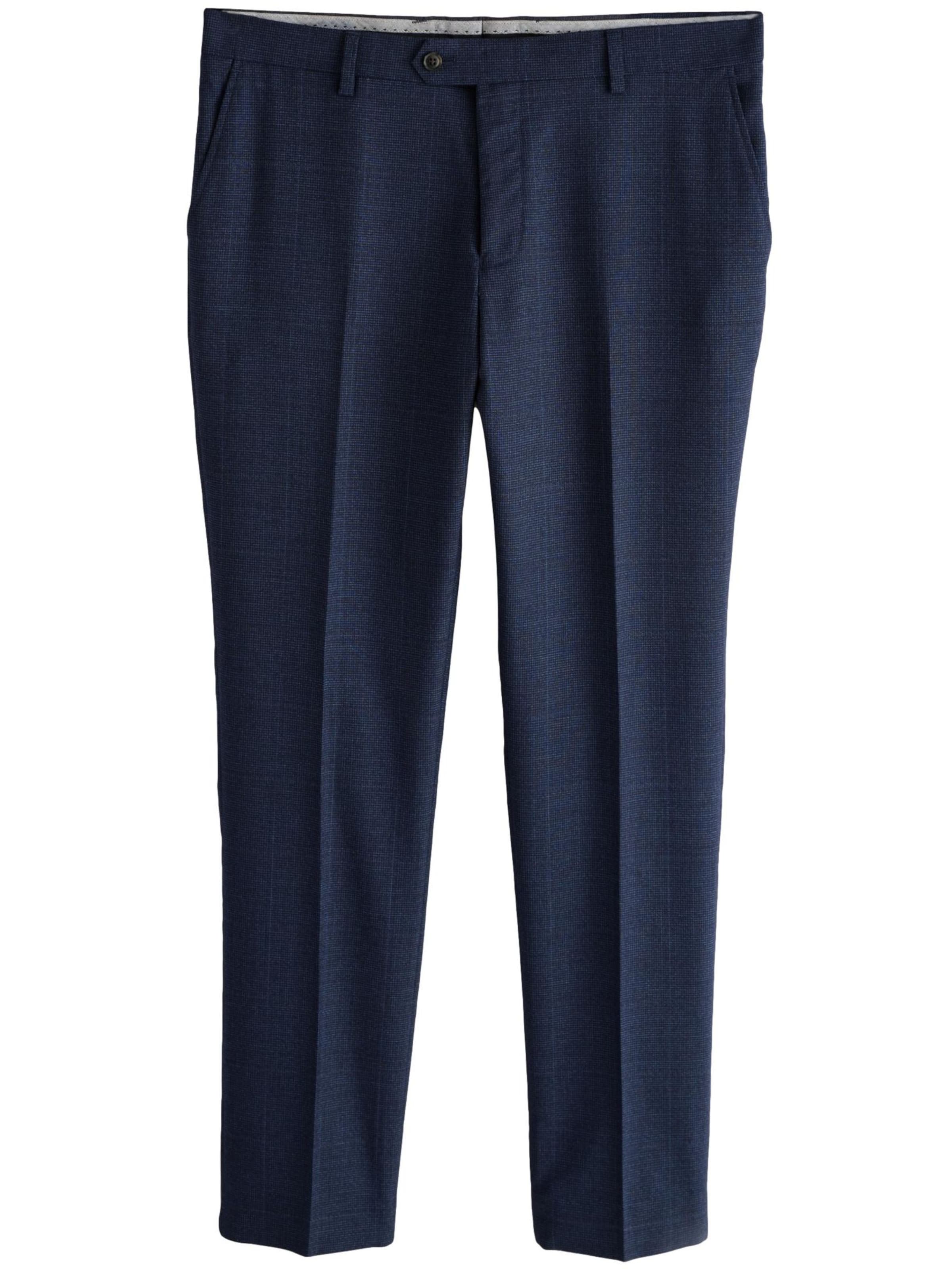 Next - regular Pantalón de pinzas en azul: frente