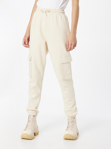 River Island Tapered Cargo Pants in Beige: front