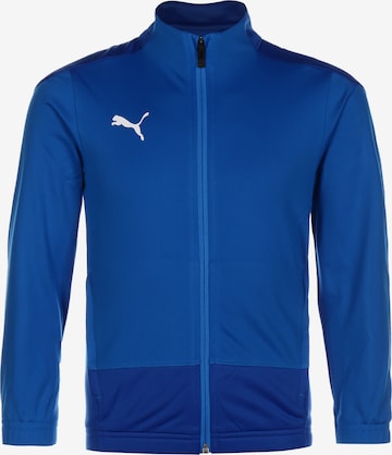 PUMA Athletic Jacket 'TeamGOAL' in Blue: front