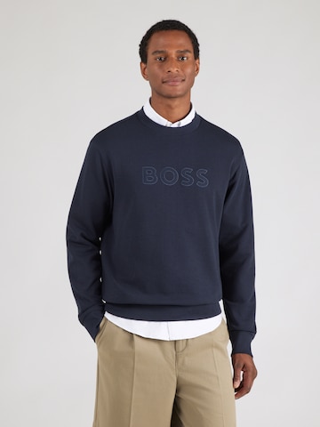BOSS - Sweatshirt em azul: frente