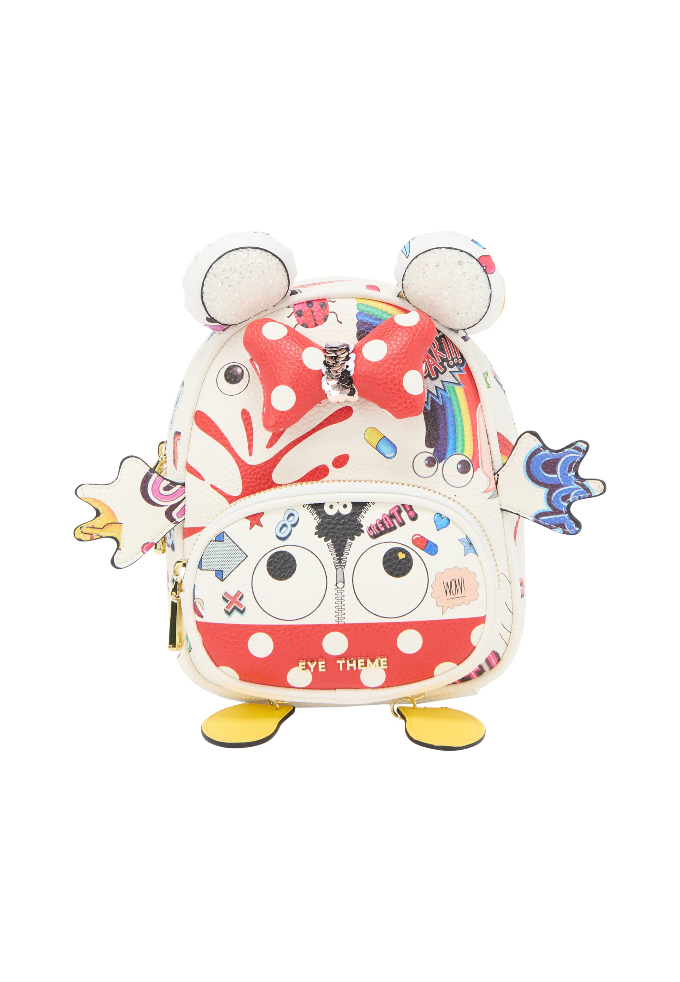 MYMO Batoh 'Pop Eyetheme' - nebielená / žltá / červená / čierna, Produkt