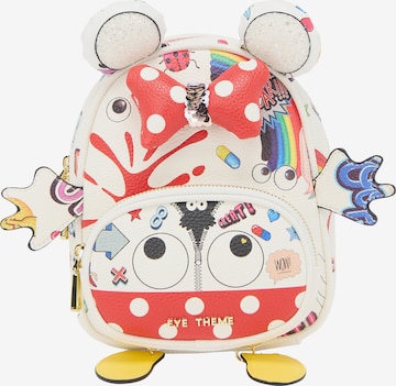 MYMO Reppu 'Pop Eyetheme' värissä beige: etupuoli