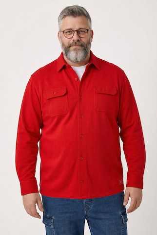 Coupe regular Chemise Men Plus en rouge : devant