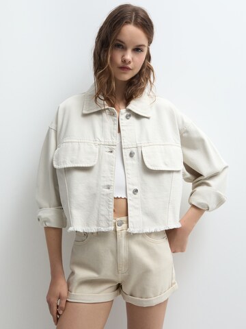 Pull&Bear Tussenjas in Beige: voorkant