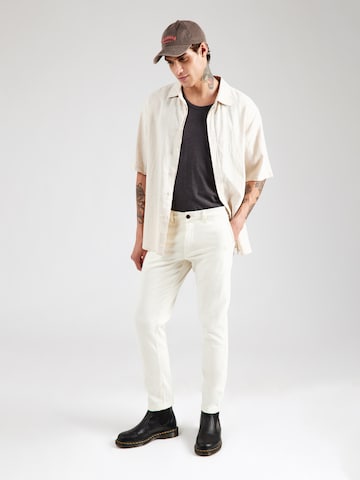 JACK & JONES Slimfit Hose 'JJIMARCO JJDAVE' in Weiß