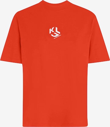 Tricou de la KARL LAGERFELD JEANS pe roșu: față