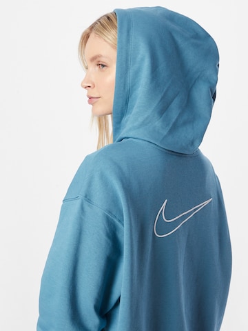 NIKE - Casaco de treino em moletão em azul