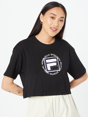 FILA Shirt 'RAISA' in Zwart: voorkant