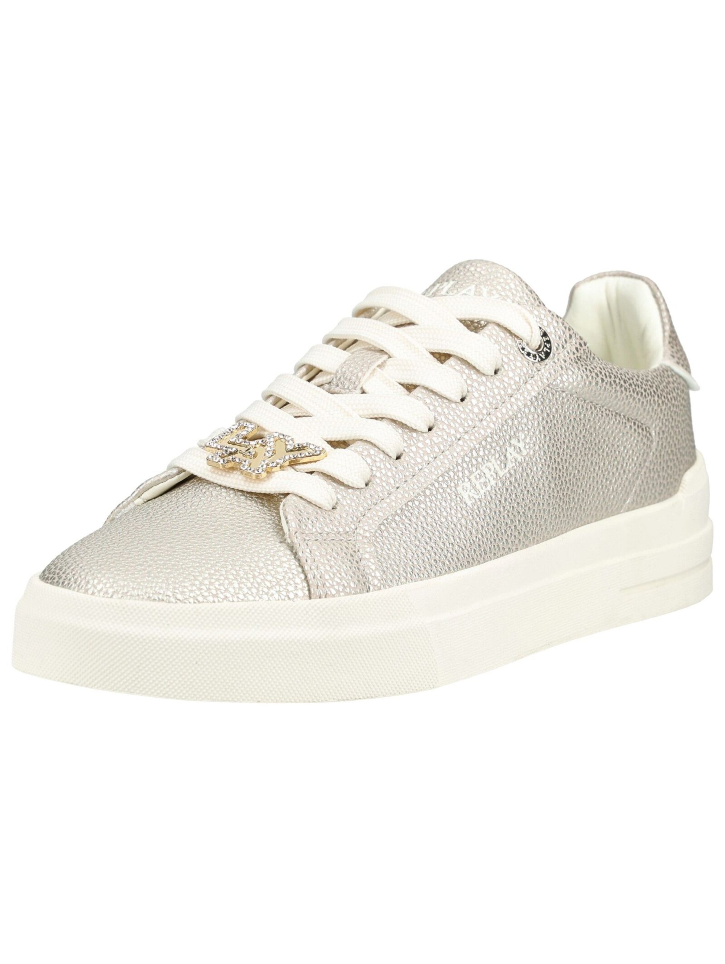 Baskets basses REPLAY en or : devant