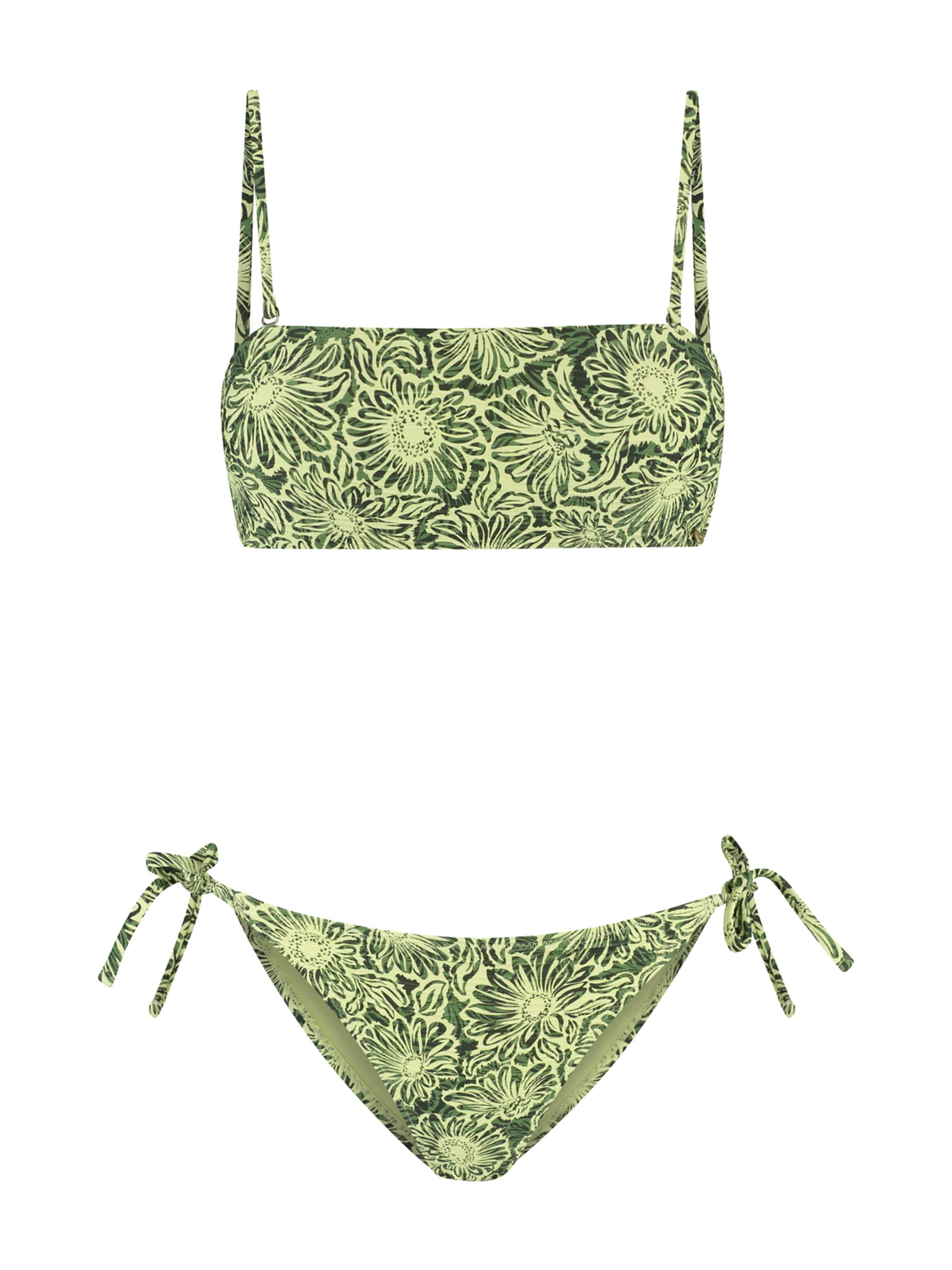 Shiwi Bandeau Bikini &#x27;Lola&#x27; i grön: framsida