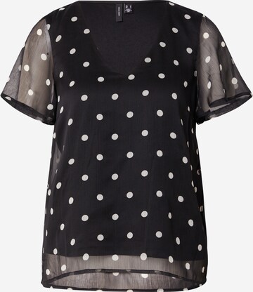 VERO MODA Bluse 'SMILLA' i sort: forside