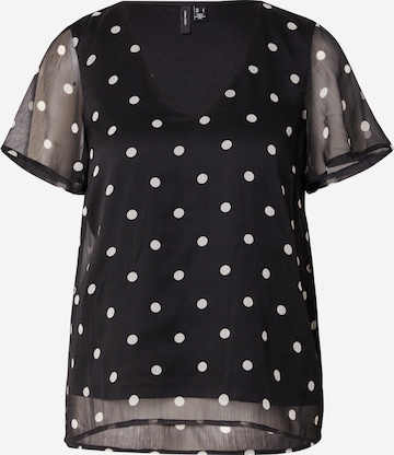 VERO MODA Blouse 'SMILLA' in Zwart: voorkant