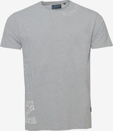 NASSAU Beach Club T-Shirt ' NB231042 ' in Grau: predná strana
