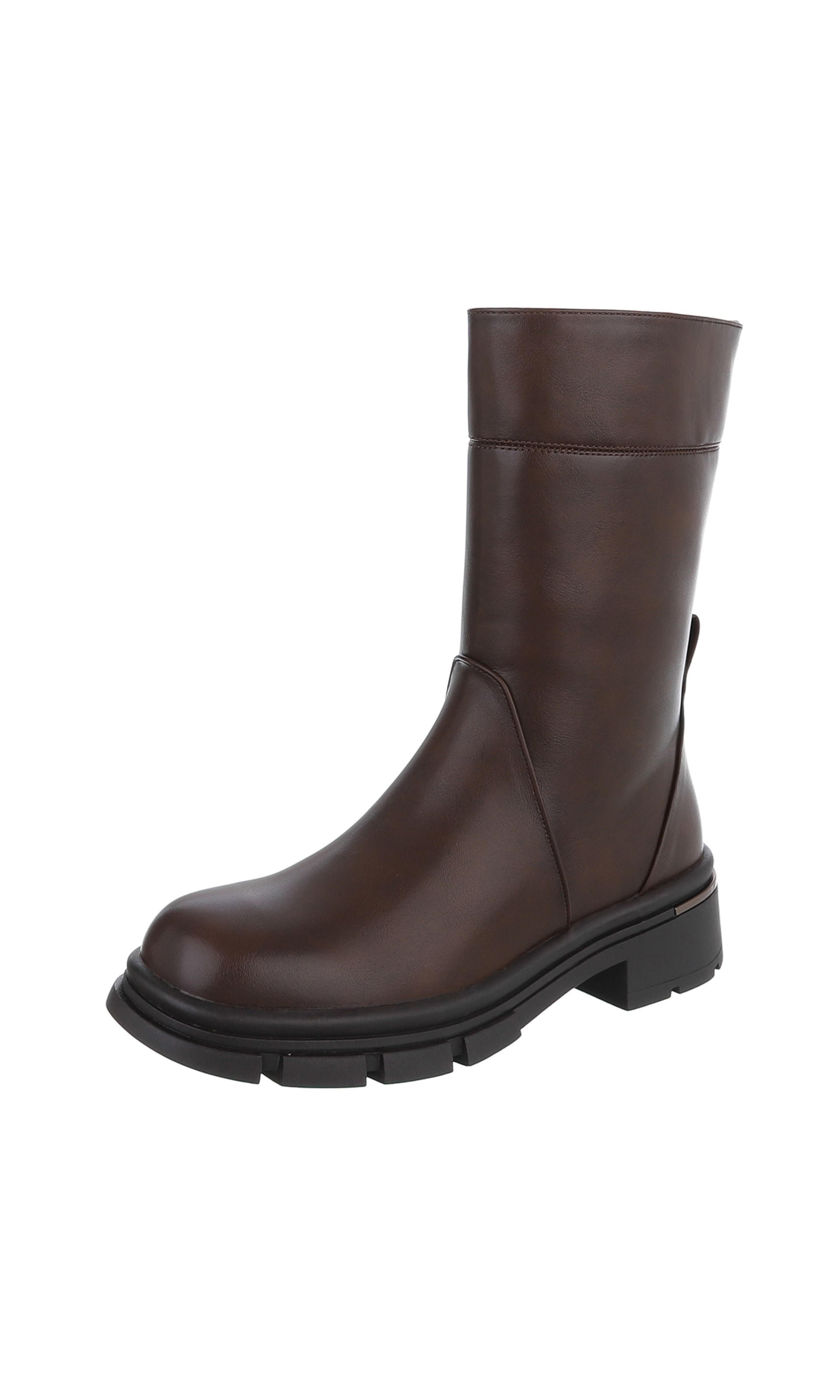 Ital-Design Ankle Boots in Brown: front