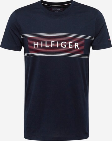 TOMMY HILFIGER Tričko – modrá: přední strana