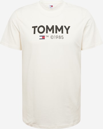 Tommy Jeans Koszulka 'ESSENTIAL' w kolorze biały: przód