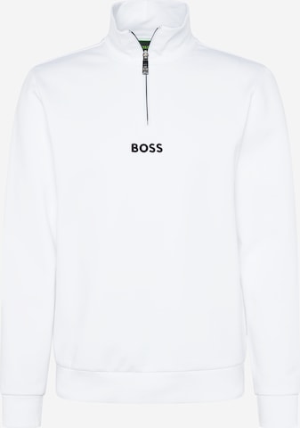 BOSS Green Sweatshirt in White: front