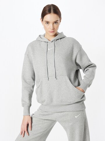 Nike Sportswear Sweatshirt 'Phoenix Fleece' in Grijs: voorkant