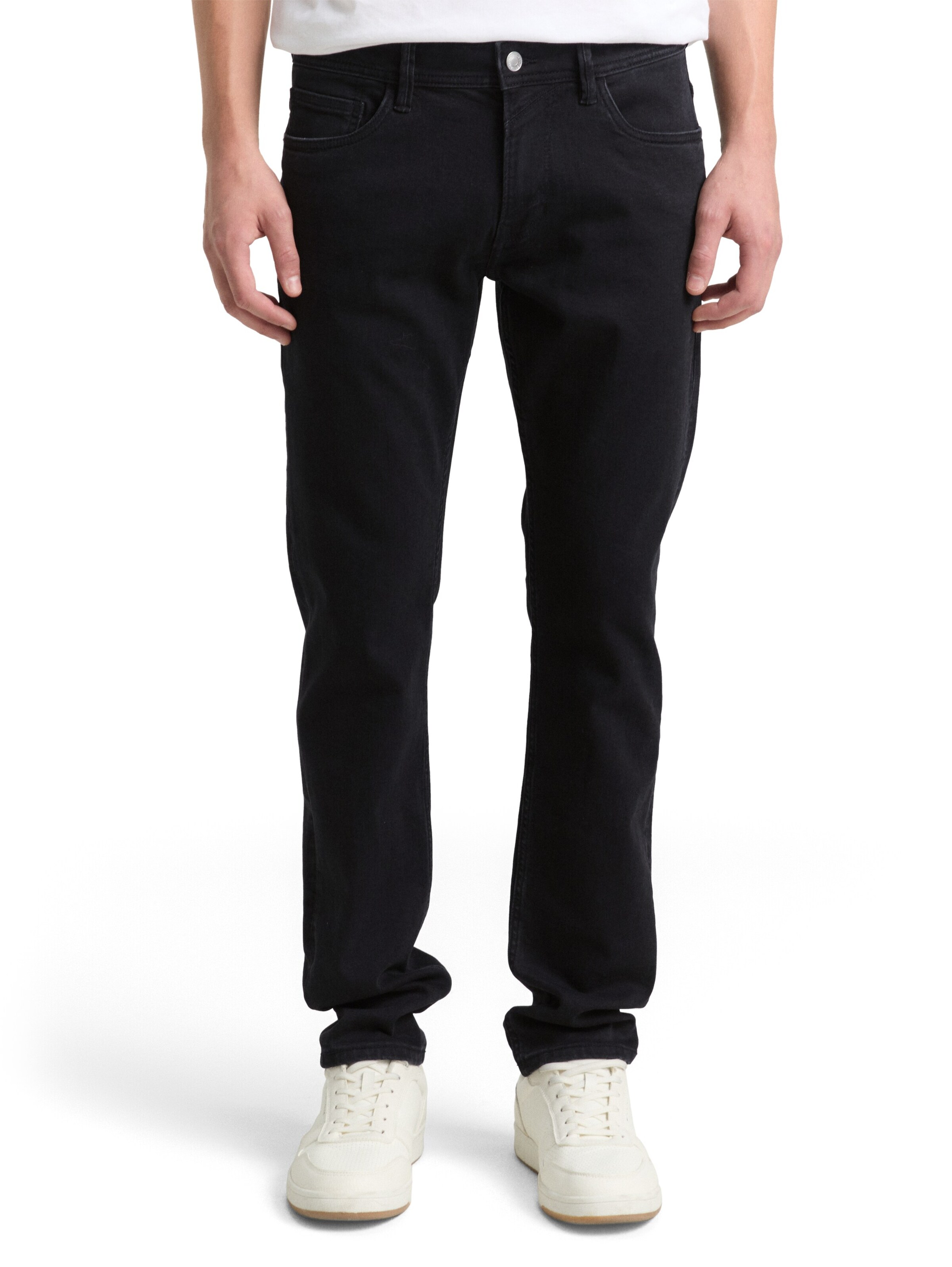 TOM TAILOR DENIM Slim fit Jeans 'PIERS' in Black: front