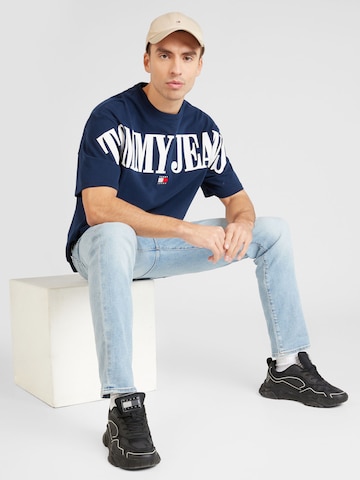 Tommy Jeans Тениска в синьо