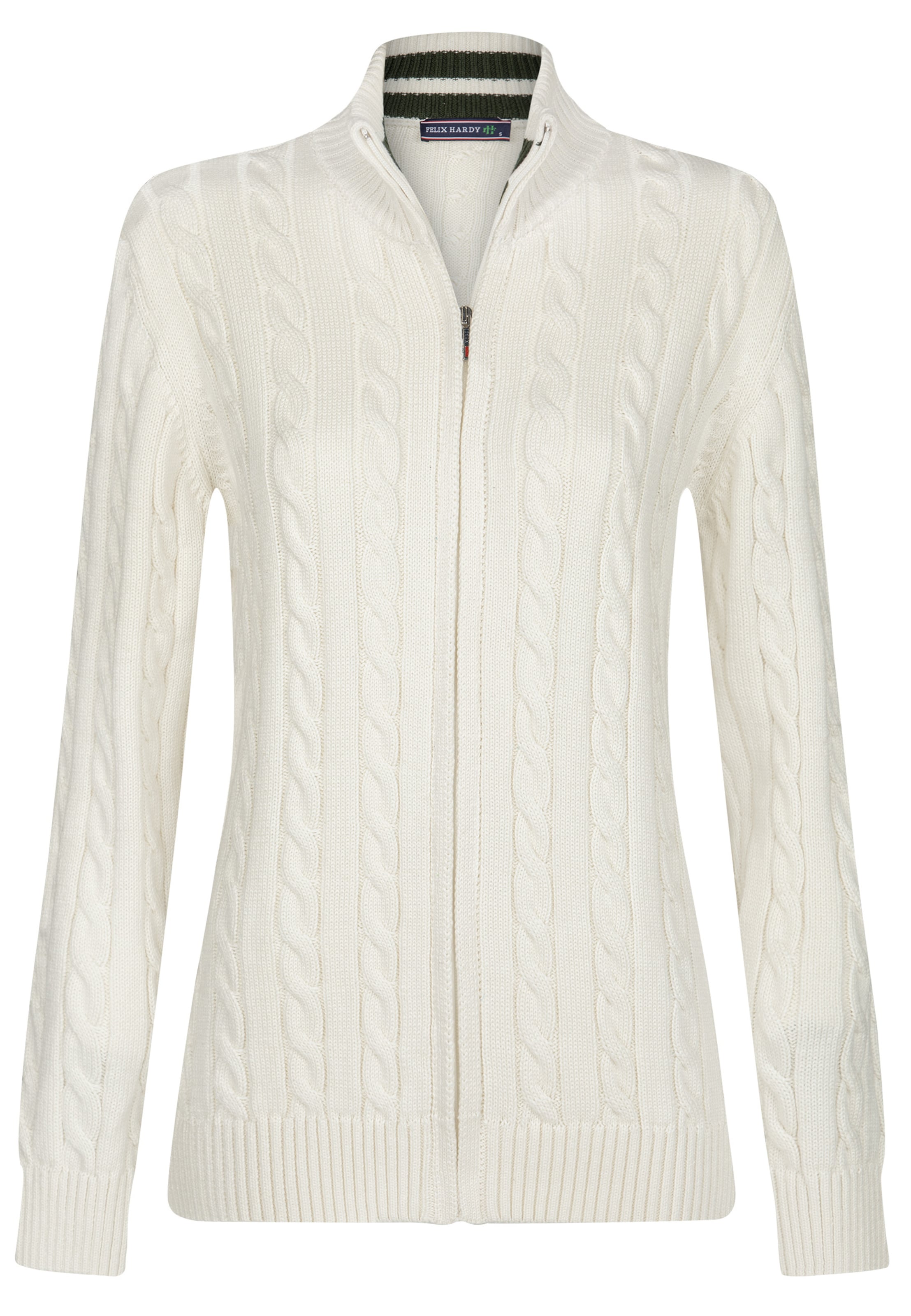 Cardigan Felix Hardy en blanc : devant