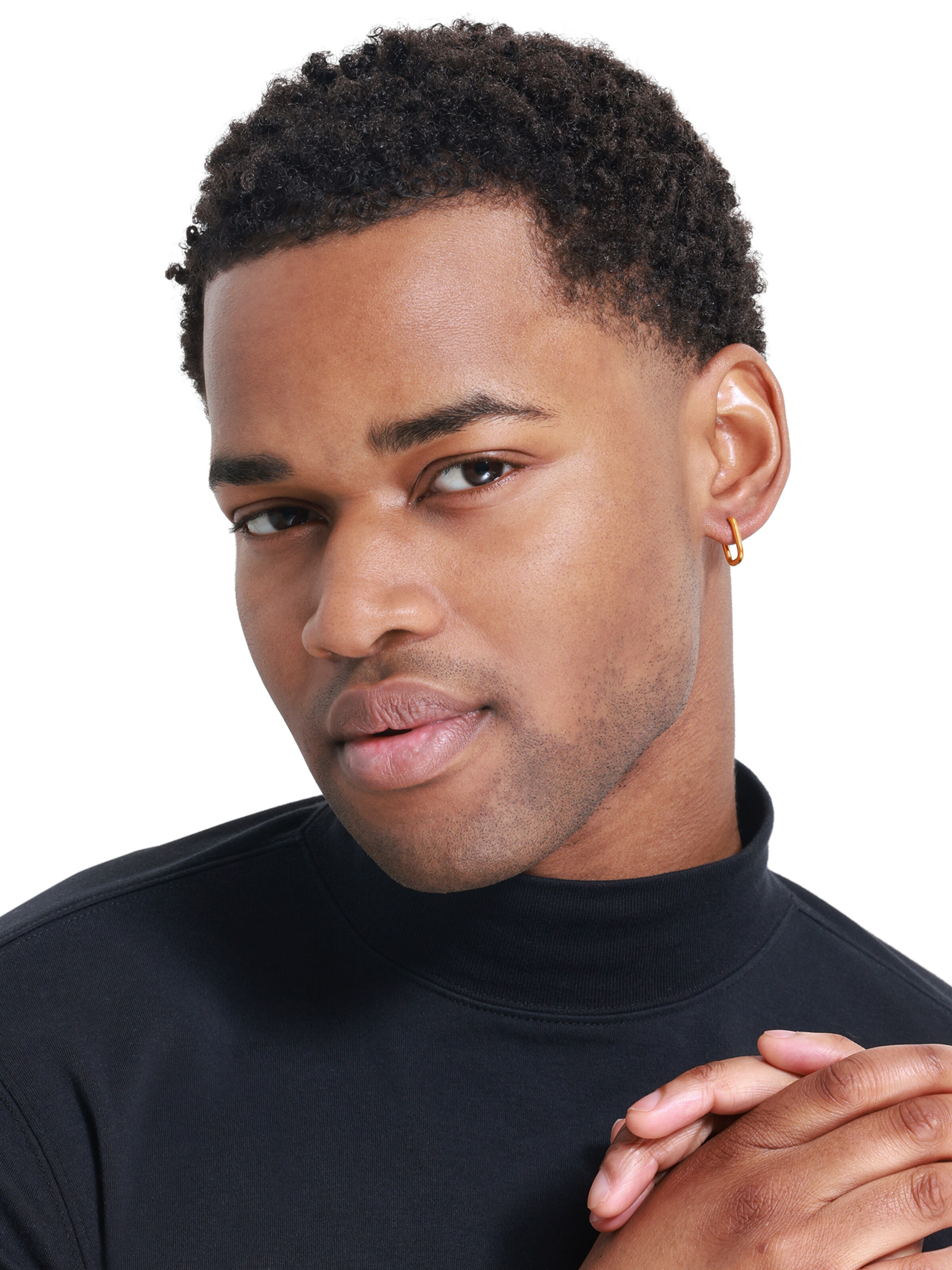 Heideman Oorbel 'Tyler ' in Goud: voorkant