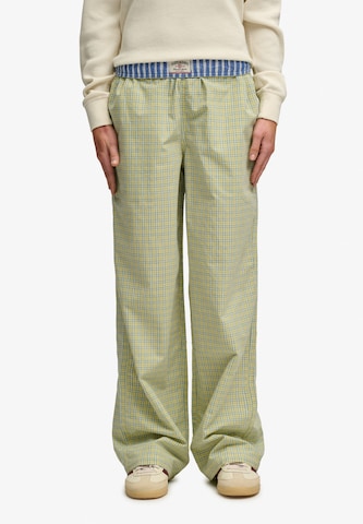 Wide Leg Pantalon Superdry & Co en jaune : devant