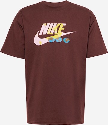 Nike Sportswear Tričko – hnědá: přední strana