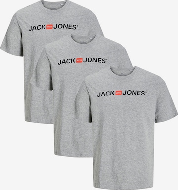 JACK & JONES Shirt 'Basic' in Grey: front