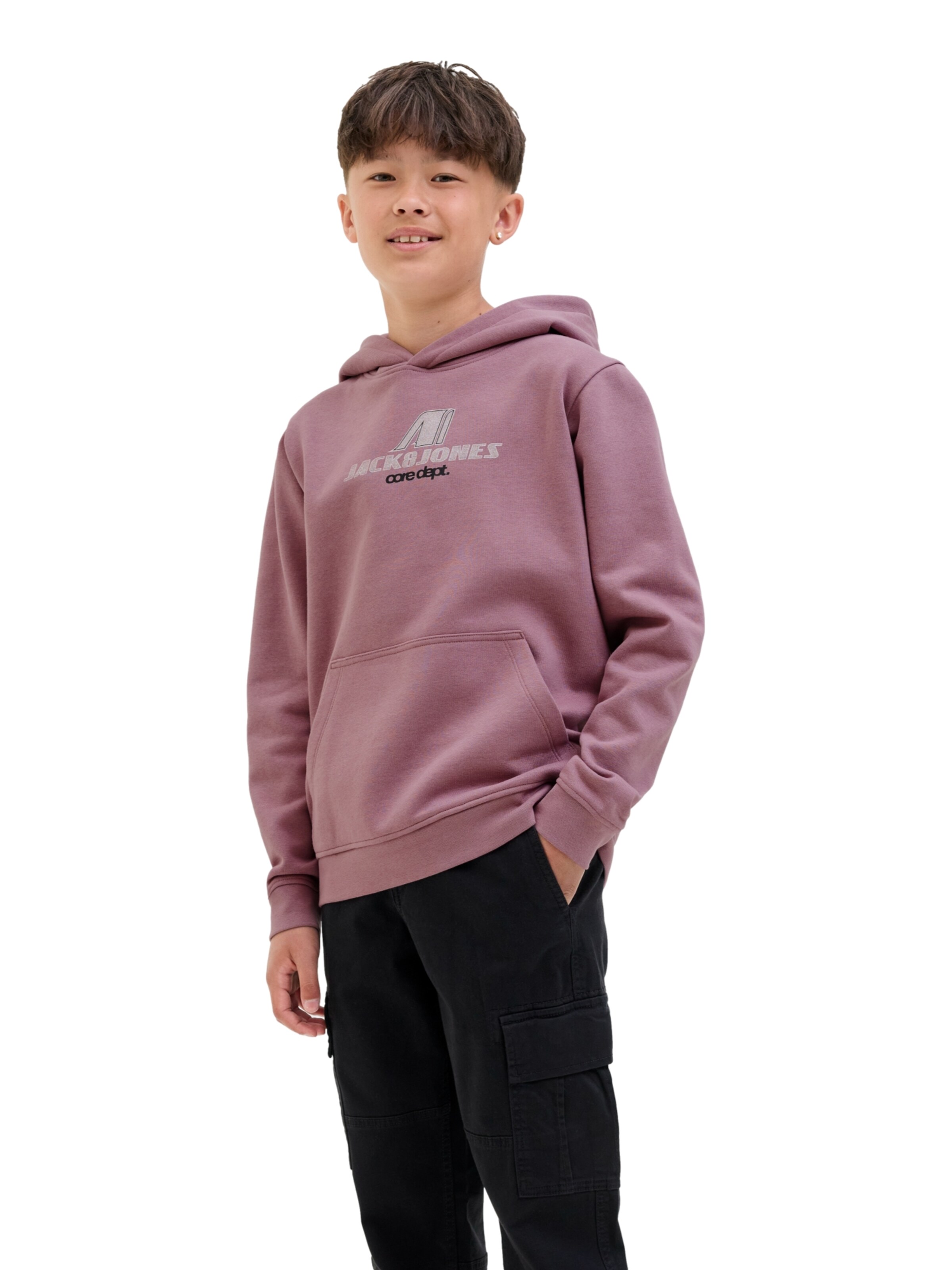 Jack & Jones Junior Sweatshirt 'Tier' in Purple: front