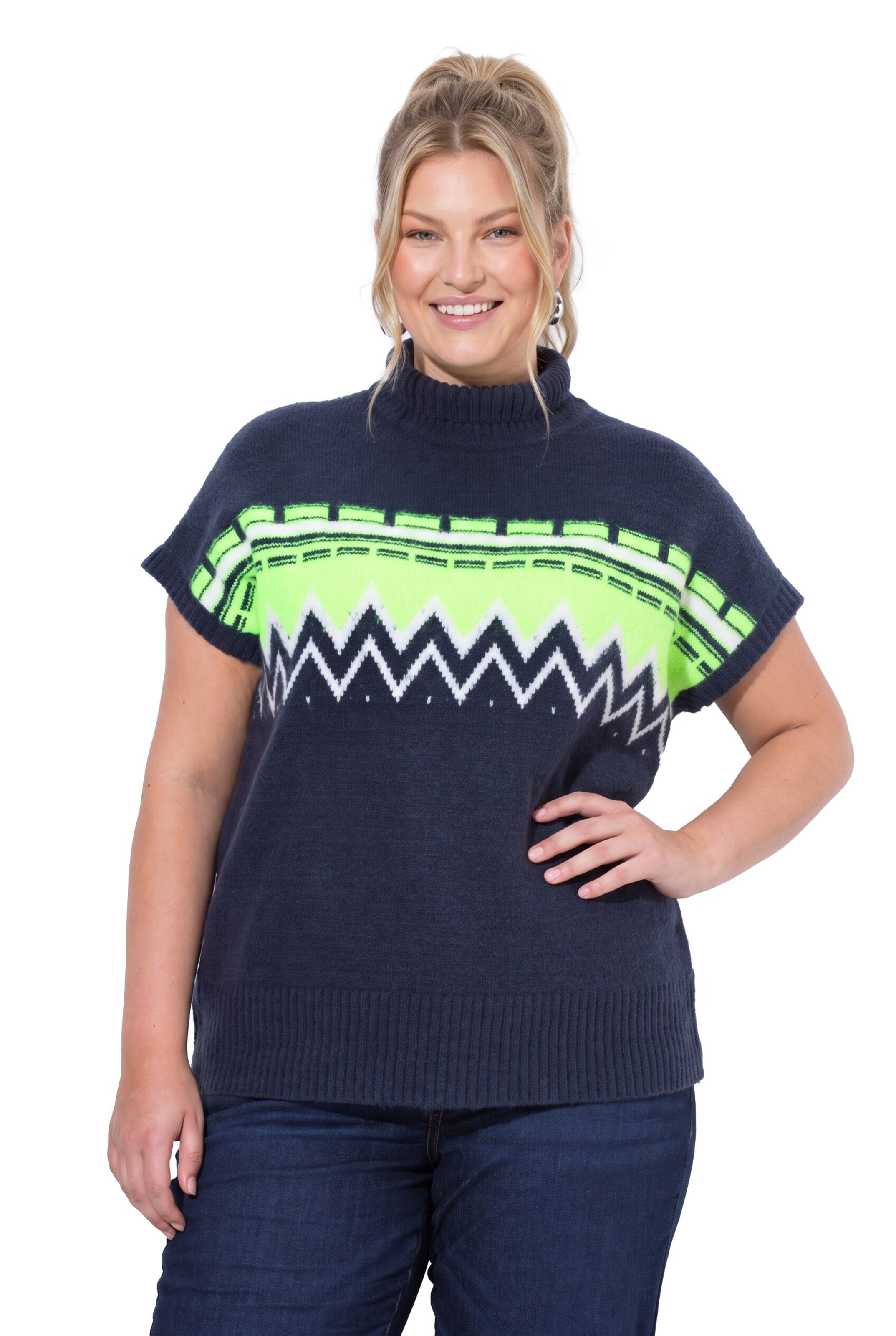 Ulla Popken Sweater in Blue: front