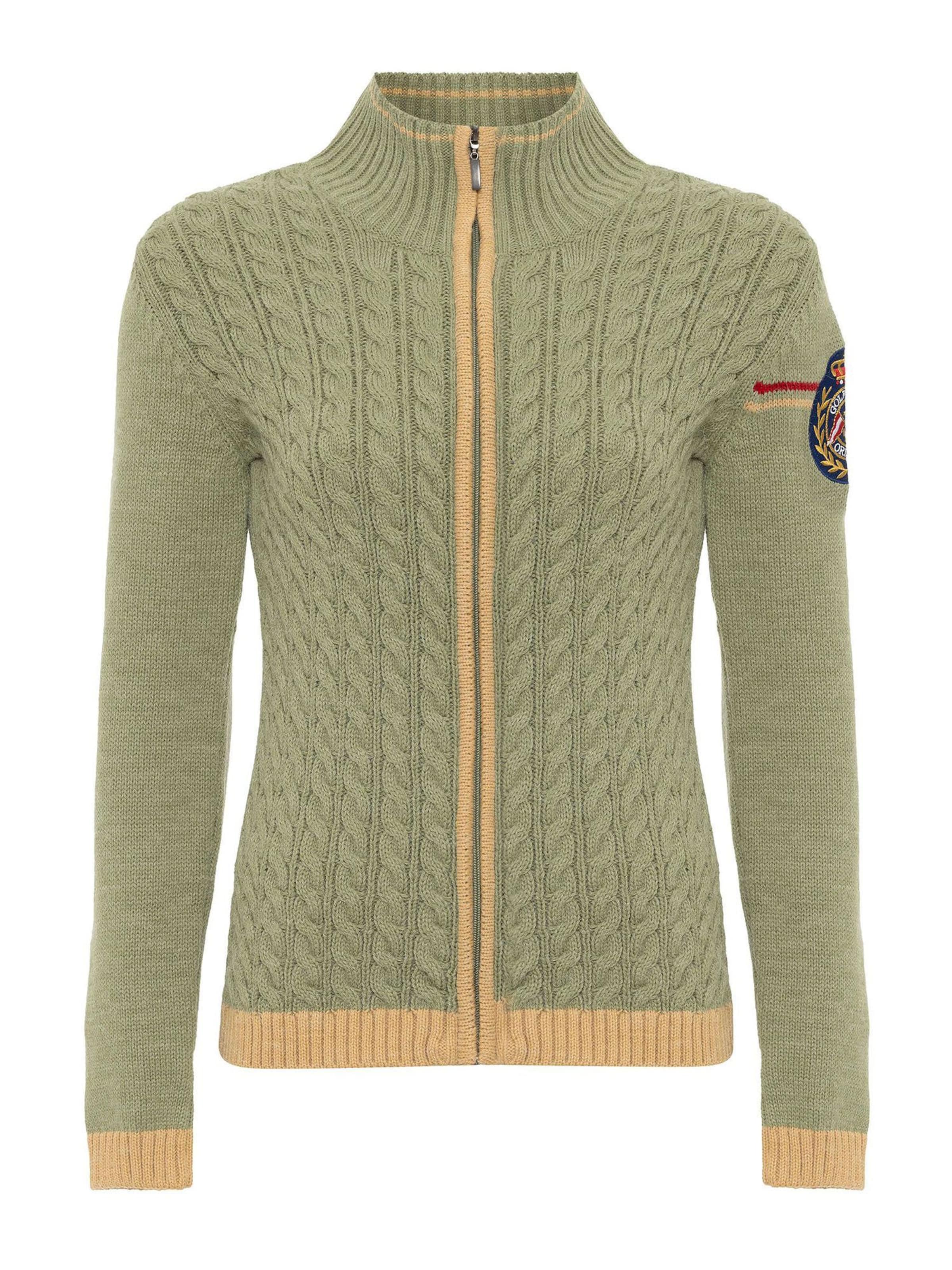 žalia Jacey Quinn Kardiganas: priekis