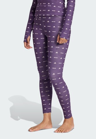 ADIDAS SPORTSWEAR Skinny Fit Спортен панталон 'Adidas x Moon Boot' в лилав: отпред