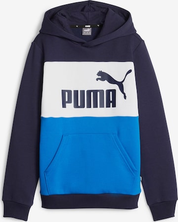 PUMA Sweatshirt 'Essentials+' in Blauw: voorkant