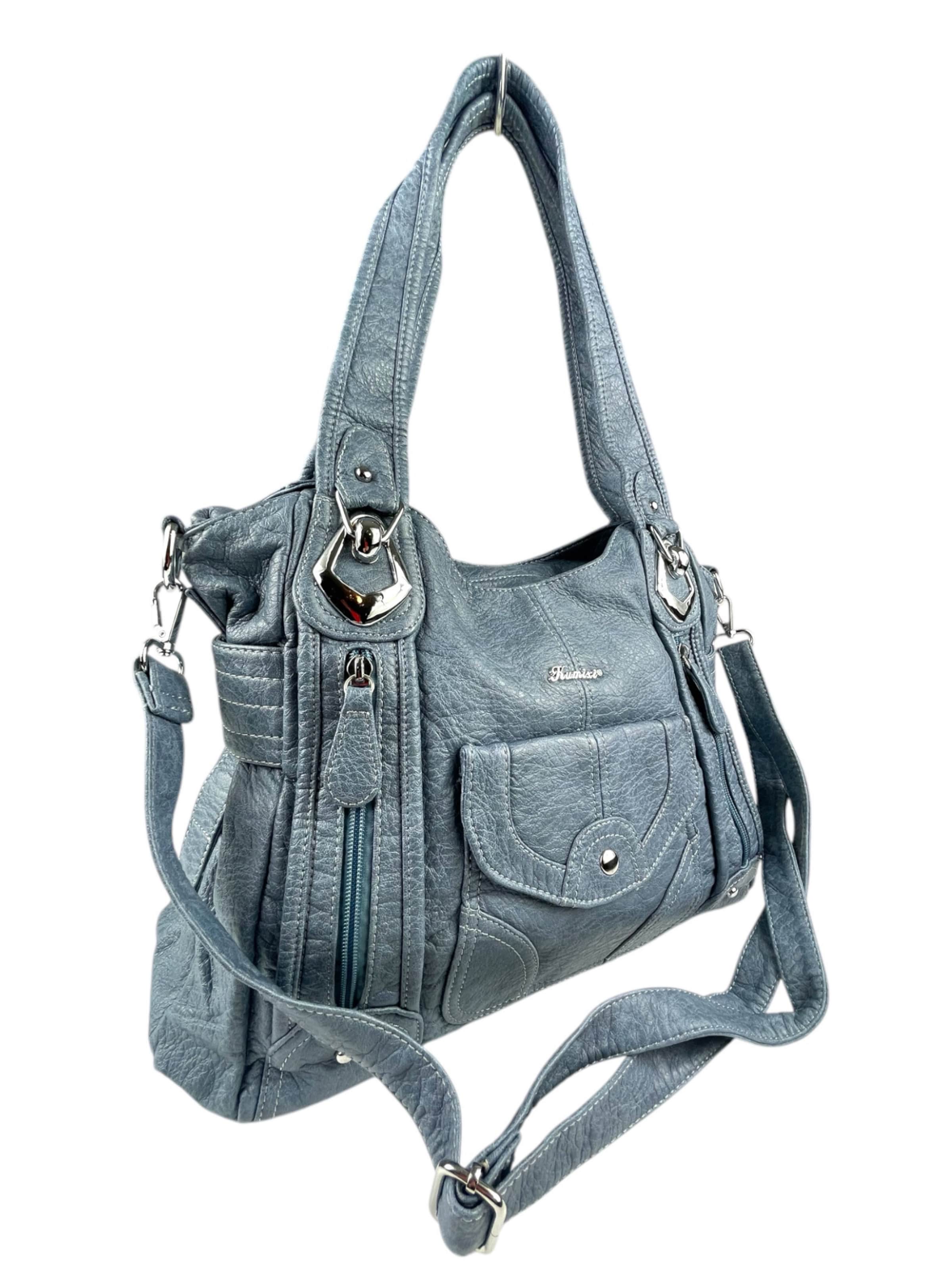 Borsa a spalla di Kumixi in blu