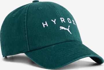 PUMA Athletic Cap 'Puma x Hyrox' in Green: front