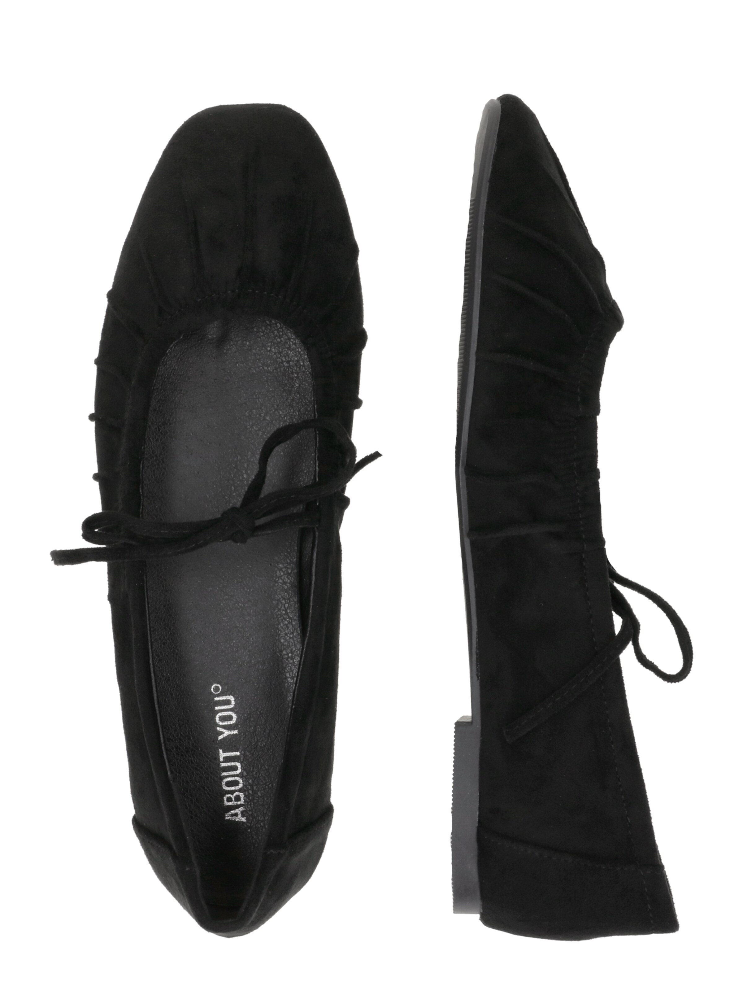 Ballerines à lanières 'Alma' ABOUT YOU en noir